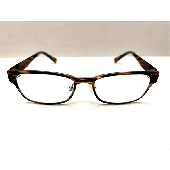 Plastic Slim Eyeglasses PL10502 Japan Designer Frames Only Brown 51-18-145 main image 5